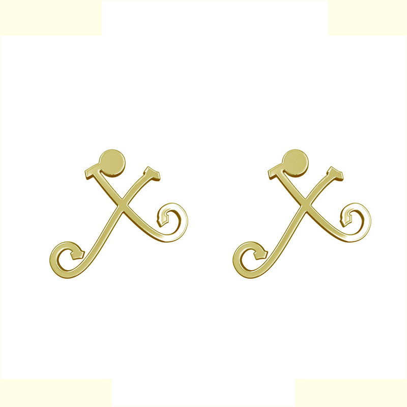 گوشواره طلا 18 عیار زنانه مدوپد مدل حرف X کد GA1-17040 گوشواره طلا 18 عیار زنانه مدوپد مدل حرف X کد GA1-17040