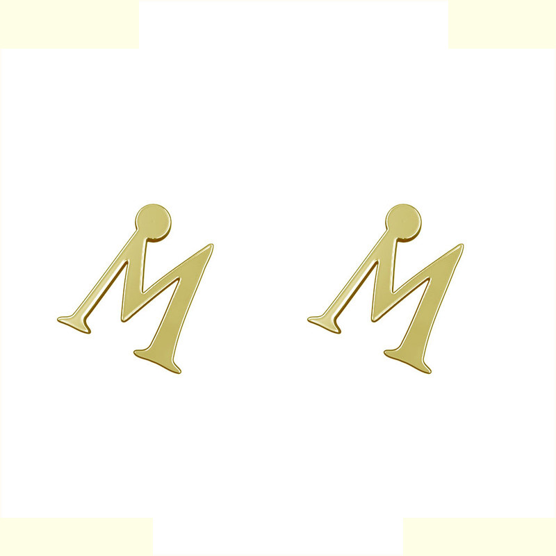 گوشواره طلا 18 عیار زنانه مدوپد مدل حرف M کد GA1-17055 گوشواره طلا 18 عیار زنانه مدوپد مدل حرف M کد GA1-17055