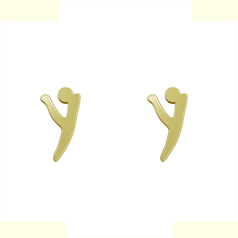 گوشواره طلا 18 عیار زنانه مدوپد مدل حرف Y کد GA1-17093 گوشواره طلا 18 عیار زنانه مدوپد مدل حرف Y کد GA1-17093