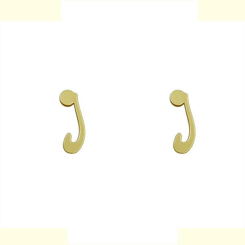 گوشواره طلا 18 عیار زنانه مدوپد مدل حرف J کد GA1-17117 گوشواره طلا 18 عیار زنانه مدوپد مدل حرف J کد GA1-17117