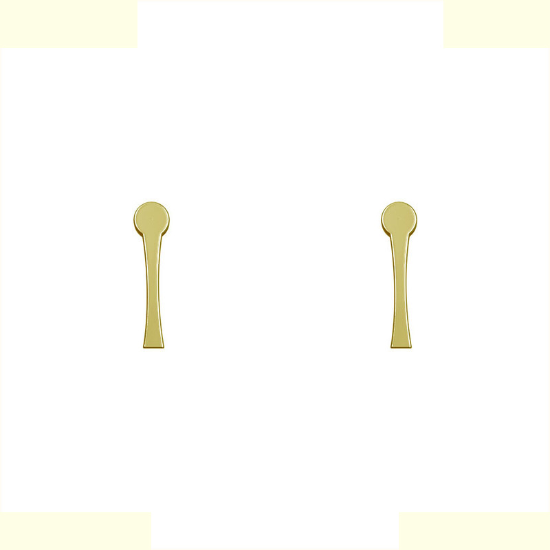 گوشواره طلا 18 عیار زنانه مدوپد مدل حرف I کد GA1-17129