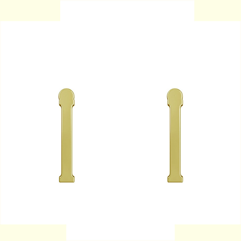 گوشواره طلا 18 عیار زنانه مدوپد مدل حرف I کد GA1-17155