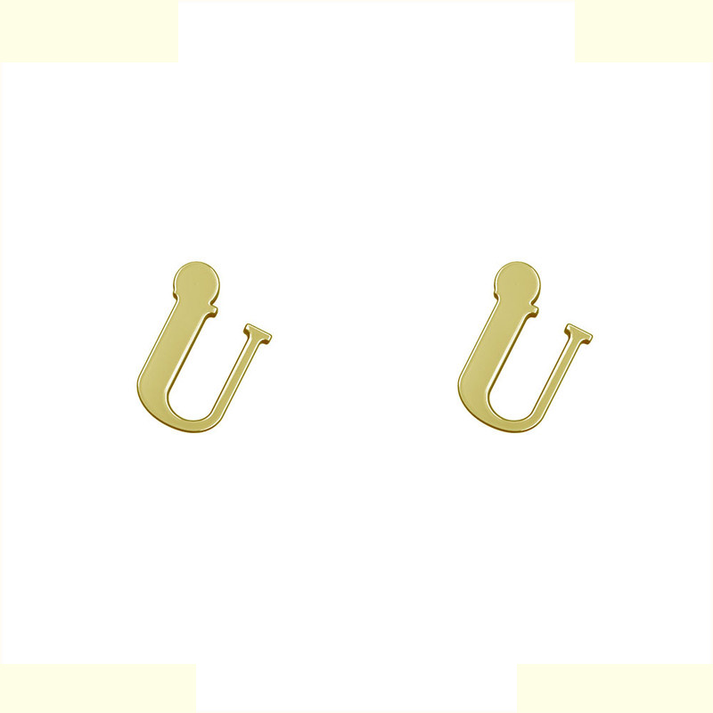 گوشواره طلا 18 عیار زنانه مدوپد مدل حرف U کد GA1-17167 گوشواره طلا 18 عیار زنانه مدوپد مدل حرف U کد GA1-17167