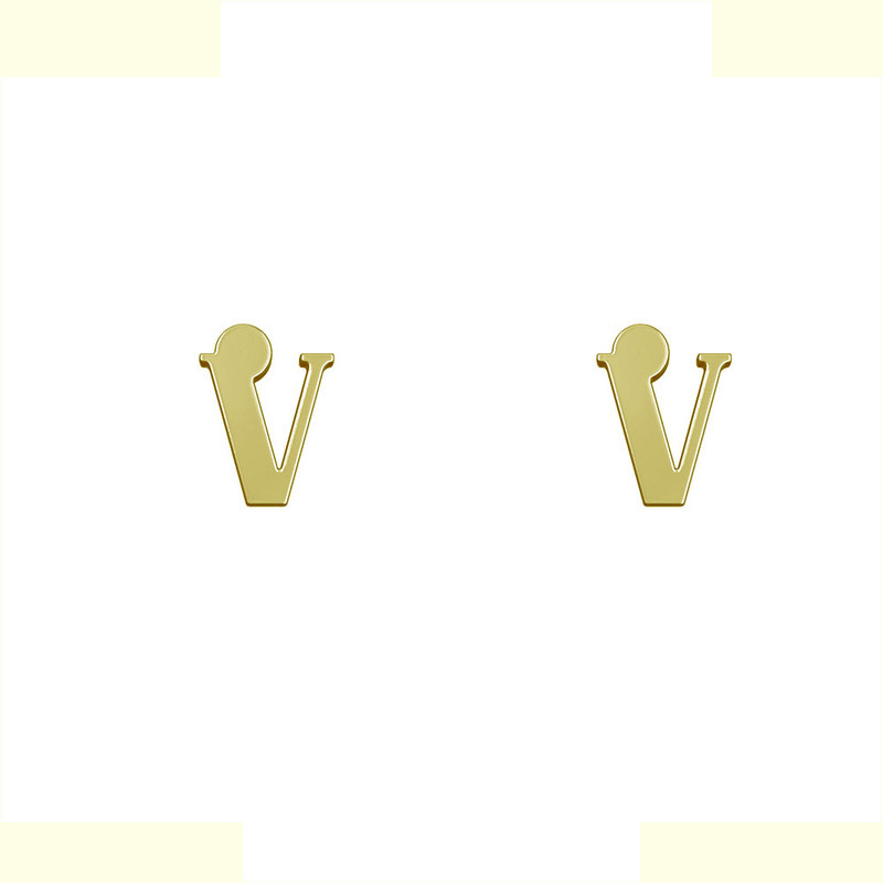 گوشواره طلا 18 عیار زنانه مدوپد مدل حرف V کد GA1-17168 گوشواره طلا 18 عیار زنانه مدوپد مدل حرف V کد GA1-17168