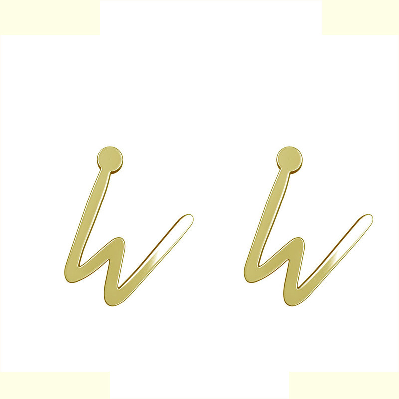 گوشواره طلا 18 عیار زنانه مدوپد مدل حرف W کد GA1-17195 گوشواره طلا 18 عیار زنانه مدوپد مدل حرف W کد GA1-17195