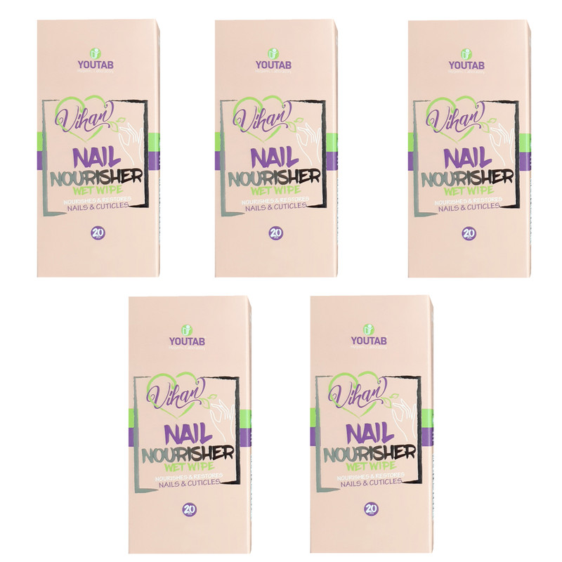 پد تقویت کننده ناخن ویهان مدل Nourisher 5 مجموعه 5 عددی پد تقویت کننده ناخن ویهان مدل Nourisher 5 مجموعه 5 عددی