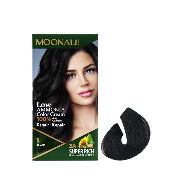 کیت رنگ مو مونالی اسکای شماره 1 حجم 100 میلی لیتر رنگ مشکی کیت رنگ مو مونالی اسکای شماره 1 حجم 100 میلی لیتر رنگ مشکی