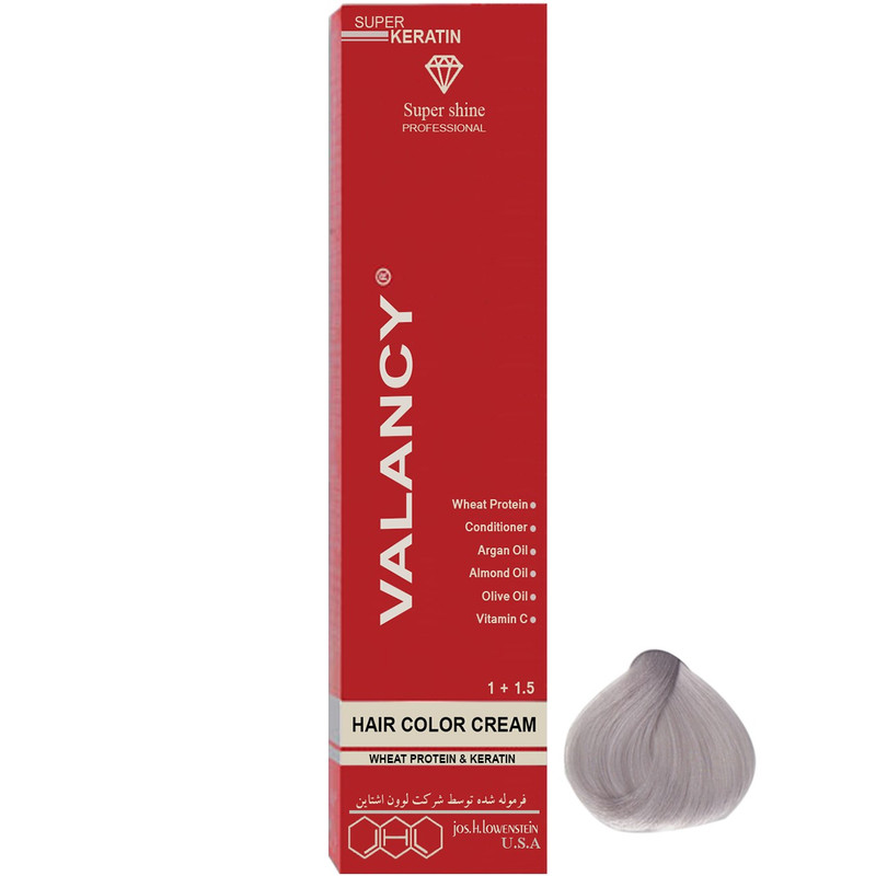 رنگ مو والانسی سری واریاسیون مدل واریاسیون نقره ای ضد زردی شماره E13 رنگ مو والانسی سری واریاسیون مدل واریاسیون نقره ای ضد زردی شماره E13