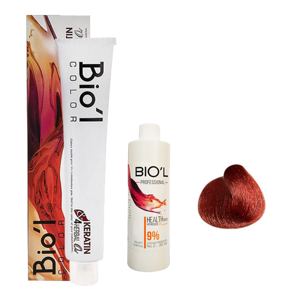 کیت رنگ مو بیول سری BURGUNDY RED شماره 8.66 حجم 100 میلی لیتر رنگ شرابی قرمز آتشین خیلی روشن کیت رنگ مو بیول سری BURGUNDY RED شماره 8.66 حجم 100 میلی لیتر رنگ شرابی قرمز آتشین خیلی روشن