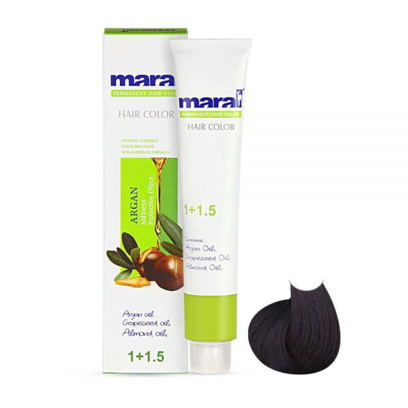 رنگ مو مارال سری طبیعی مدل مشکی شماره 1.0 رنگ مو مارال سری طبیعی مدل مشکی شماره 1.0