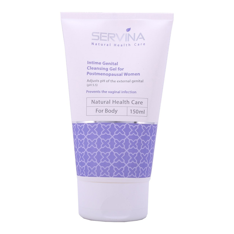 ژل بهداشتی بانوان یائسه سروینا مدل Postmenopausal Women حجم 150 میلی لیتر ژل بهداشتی بانوان یائسه سروینا مدل Postmenopausal Women حجم 150 میلی لیتر