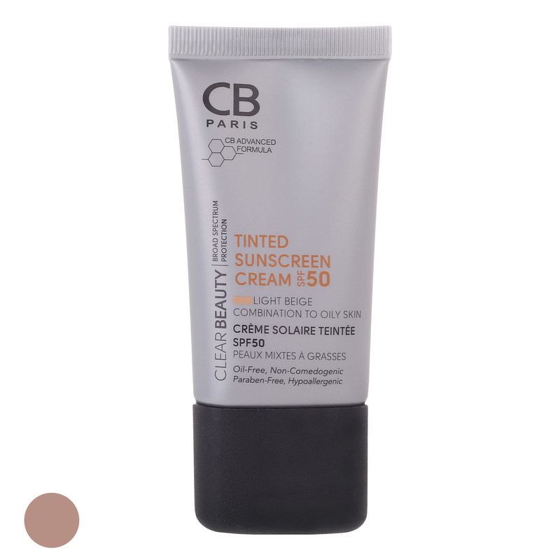 کرم ضد آفتاب رنگی سی بی پاریس SPF 50 مدل 01 مناسب پوست های مختلط و چرب حجم 40 میلیلیتر کرم ضد آفتاب رنگی سی بی پاریس SPF 50 مدل 01 مناسب پوست های مختلط و چرب حجم 40 میلیلیتر