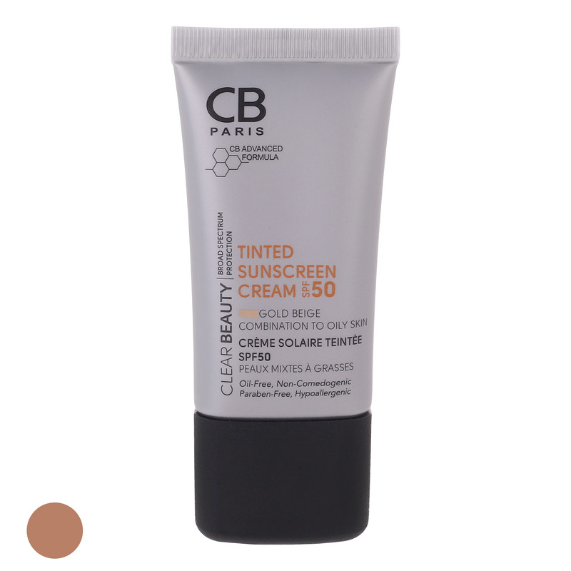 کرم ضد آفتاب رنگی سی بی پاریس SPF 50 مدل 01 مناسب پوستهای چرب حجم 40 میلیلیتر کرم ضد آفتاب رنگی سی بی پاریس SPF 50 مدل 01 مناسب پوستهای چرب حجم 40 میلیلیتر
