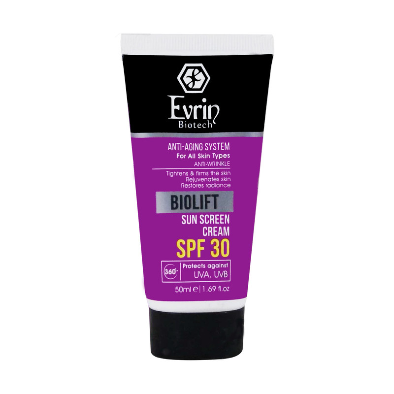 کرم ضد آفتاب بدون رنگ اورین +SPF 30 مدل biolift مناسب انواع پوست حجم 50 میلیلیتر کرم ضد آفتاب بدون رنگ اورین +SPF 30 مدل biolift مناسب انواع پوست حجم 50 میلیلیتر
