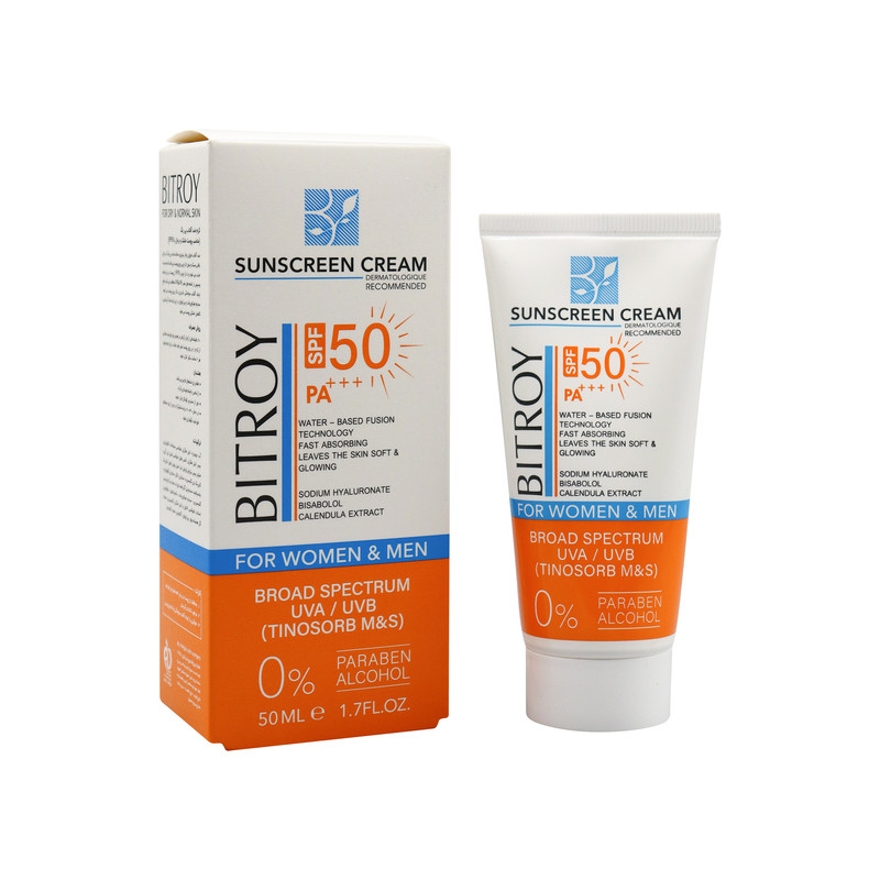 کرم ضد آفتاب بدون رنگ بیتروی SPF 50 مدل فیوژن واتر مناسب پوستهای خشک و نرمال حجم 50 میلیلیتر کرم ضد آفتاب بدون رنگ بیتروی SPF 50 مدل فیوژن واتر مناسب پوستهای خشک و نرمال حجم 50 میلیلیتر