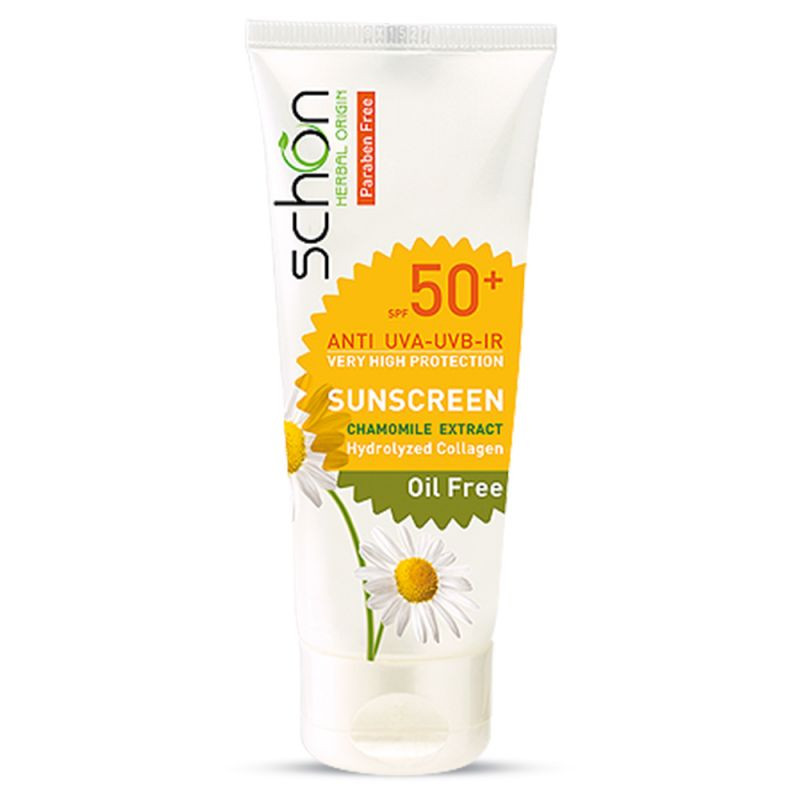 کرم ضد آفتاب بدون رنگ شون SPF 50 مدل chamomile extract مناسب پوستهای چرب حجم 50 میلیلیتر کرم ضد آفتاب بدون رنگ شون SPF 50 مدل chamomile extract مناسب پوستهای چرب حجم 50 میلیلیتر