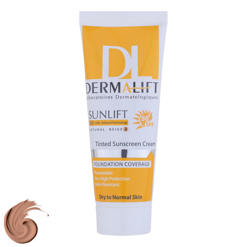 کرم ضدآفتاب درمالیفت مدل SPF50 پوست خشک 2، حجم 40 میلیلیتر کرم ضدآفتاب درمالیفت مدل SPF50 پوست خشک 2، حجم 40 میلیلیتر