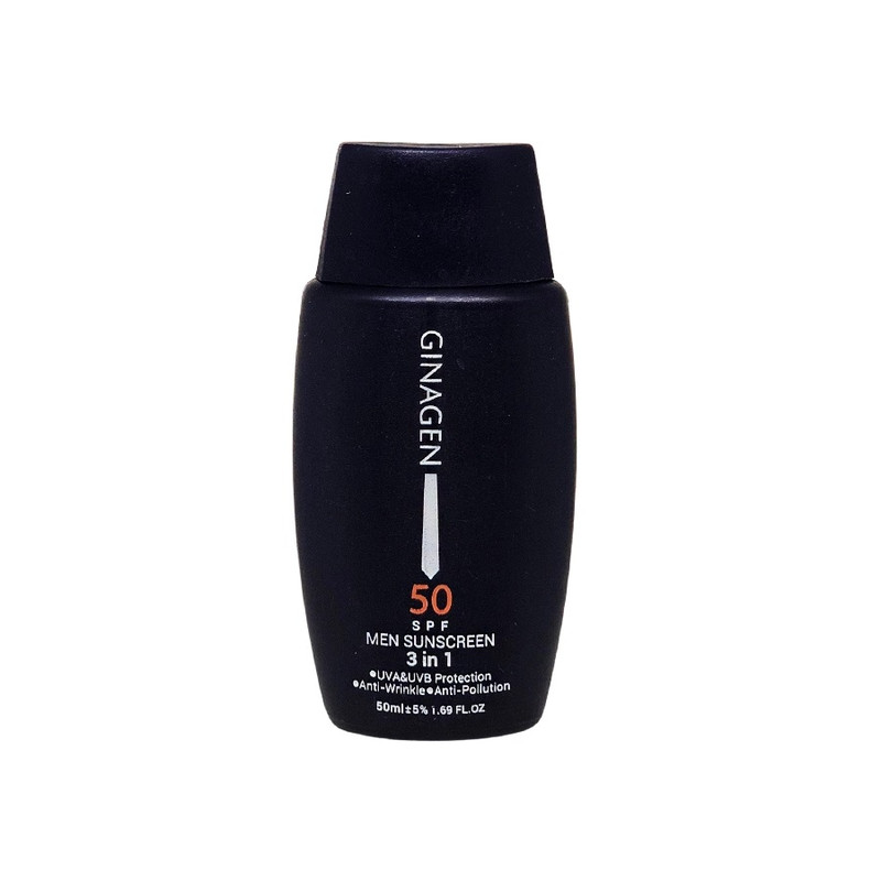 کرم ضد آفتاب بدون رنگ ژیناژن SPF 50 مدل 3in1 مناسب برای انواع پوست حجم 50 میلیلیتر کرم ضد آفتاب بدون رنگ ژیناژن SPF 50 مدل 3in1 مناسب برای انواع پوست حجم 50 میلیلیتر