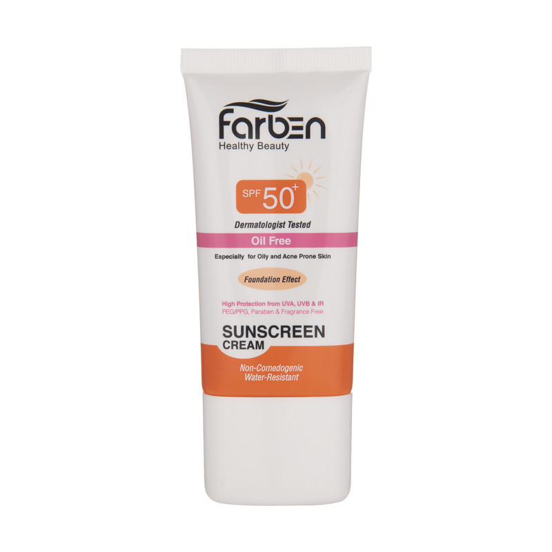 کرم ضد آفتاب رنگی فاربن مدل Non-Comedogenic حجم 50 میلی لیتر کرم ضد آفتاب رنگی فاربن مدل Non-Comedogenic حجم 50 میلی لیتر
