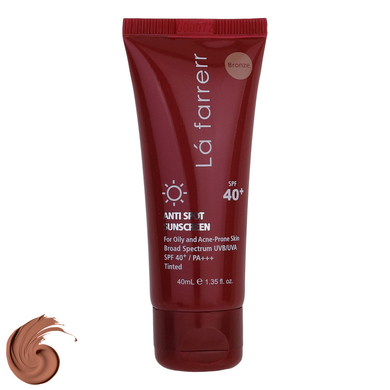 کرم ضدآفتاب رنگی لافارر مدل SPF40، مناسب پوستهای چرب، حجم 40 میلیلیتر کرم ضدآفتاب رنگی لافارر مدل SPF40، مناسب پوستهای چرب، حجم 40 میلیلیتر