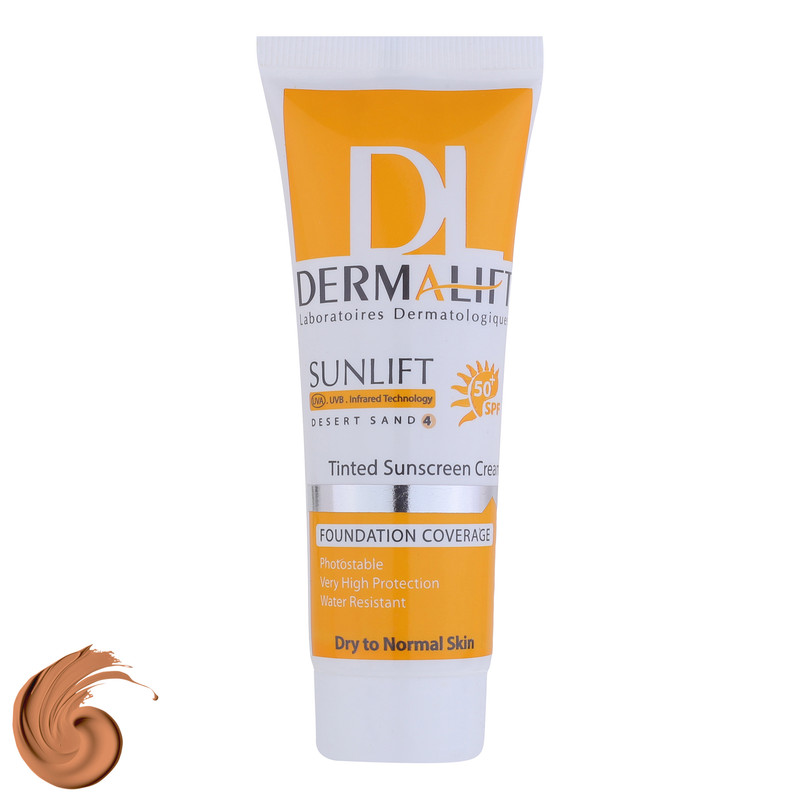 کرم ضد آفتاب رنگی درمالیفت SPF 50 مدل SUNLIFT حاوی محافظ UVA و UVB مناسب پوستهای خشک و معمولی حجم 40 میلیلیتر کرم ضد آفتاب رنگی درمالیفت SPF 50 مدل SUNLIFT حاوی محافظ UVA و UVB مناسب پوستهای خشک و معمولی حجم 40 میلیلیتر