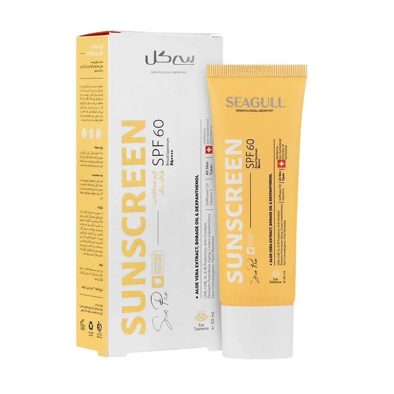کرم ضد آفتاب بدون رنگ سی گل SPF 60 مدل 314 مناسب برای انواع پوست حجم 50 میلیلیتر کرم ضد آفتاب بدون رنگ سی گل SPF 60 مدل 314 مناسب برای انواع پوست حجم 50 میلیلیتر