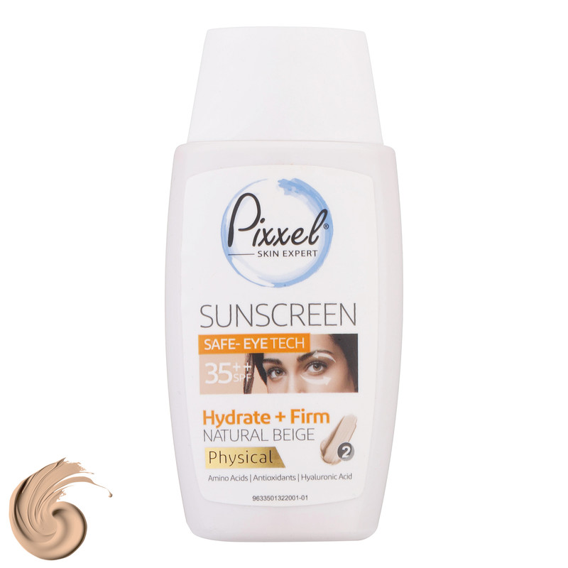 کرم ضدآفتاب رنگی پیکسل SPF35 مدل physical مناسب انواع پوست، حجم 50 میلیلیتر کرم ضدآفتاب رنگی پیکسل SPF35 مدل physical مناسب انواع پوست، حجم 50 میلیلیتر