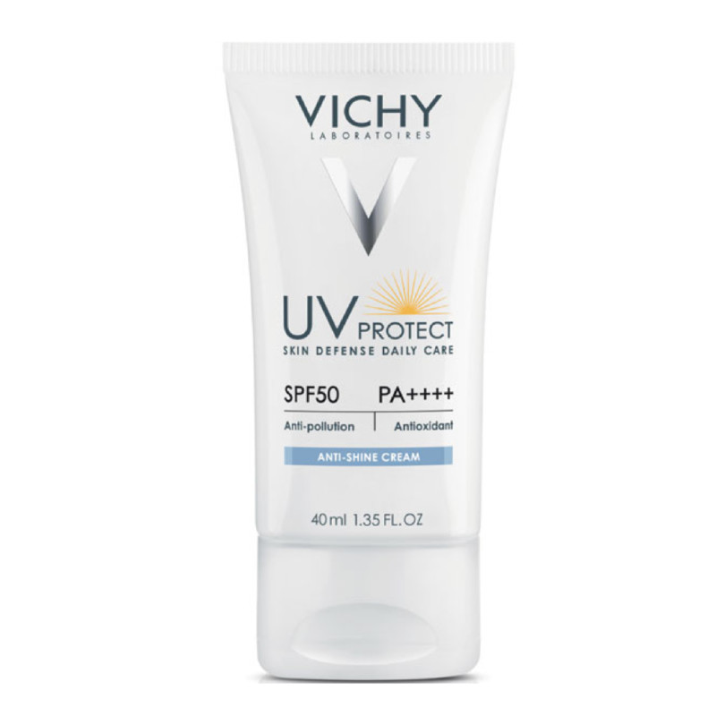 کرم ضد آفتاب بدون رنگ ویشی SPF 50 مدل Anti Shine مناسب پوستهای چرب و مختلط حجم 40 میلیلیتر کرم ضد آفتاب بدون رنگ ویشی SPF 50 مدل Anti Shine مناسب پوستهای چرب و مختلط حجم 40 میلیلیتر