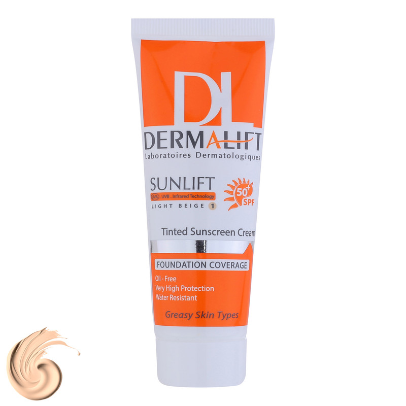 کرم ضدآفتاب رنگی درمالیفت مدل Sunlift SPF50 بژ روشن، حجم 40 میلیلیتر کرم ضدآفتاب رنگی درمالیفت مدل Sunlift SPF50 بژ روشن، حجم 40 میلیلیتر