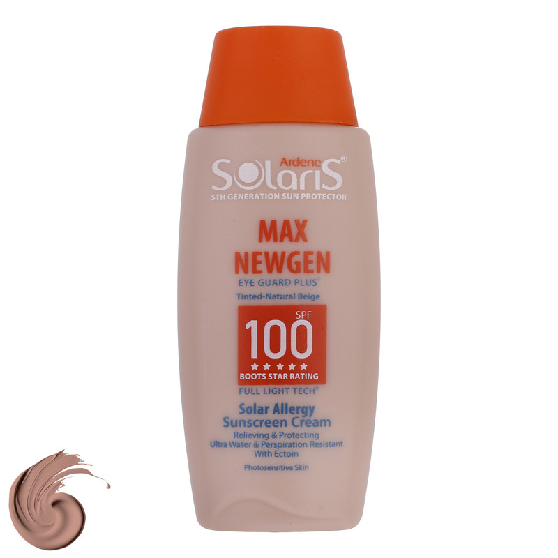 کرم ضدآفتاب رنگی آردن سولاریس SPF100 مدل Max Newgen، مناسب پوستهای حساس، حجم 100 میلیلیتر کرم ضدآفتاب رنگی آردن سولاریس SPF100 مدل Max Newgen، مناسب پوستهای حساس، حجم 100 میلیلیتر