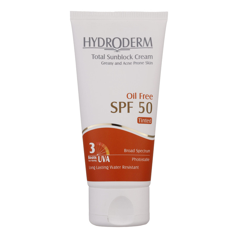 کرم ضدآفتاب هیدرودرم مدل Medium Beige SPF50، حجم 50 میلیلیتر کرم ضدآفتاب هیدرودرم مدل Medium Beige SPF50، حجم 50 میلیلیتر