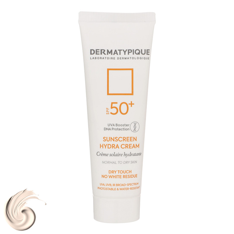 کرم ضدآفتاب بیرنگ درماتیپیک +SPF50 مدل هیدرا مناسب انواع پوست، حجم 50 میلیلیتر کرم ضدآفتاب بیرنگ درماتیپیک +SPF50 مدل هیدرا مناسب انواع پوست، حجم 50 میلیلیتر