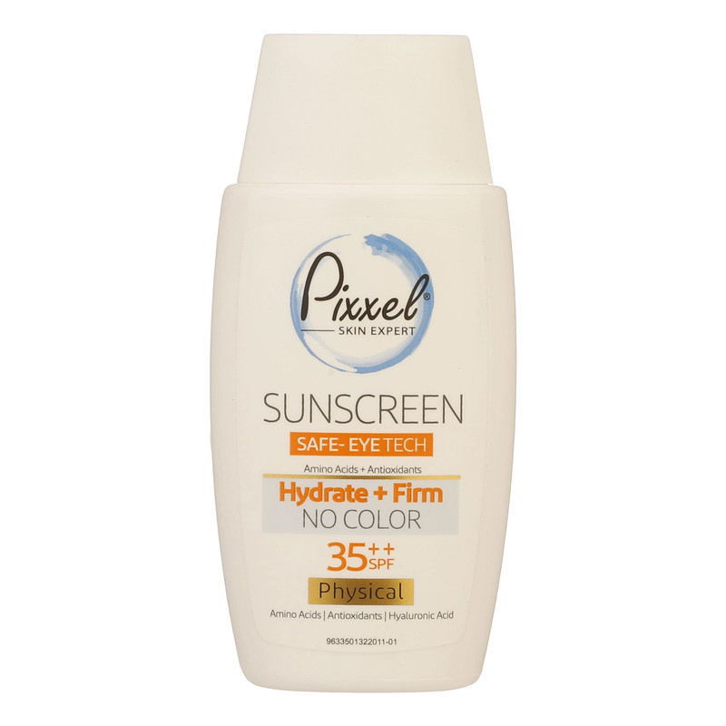 کرم ضد آفتاب بدون رنگ پیکسل SPF35 مدل Physical مناسب انواع پوست حجم 50 میلیلیتر کرم ضد آفتاب بدون رنگ پیکسل SPF35 مدل Physical مناسب انواع پوست حجم 50 میلیلیتر