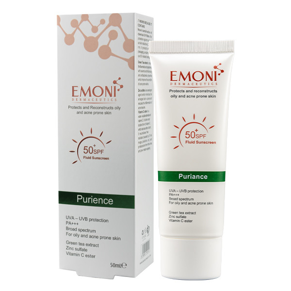 کرم ضد آفتاب بدون رنگ امونی درماسیوتیکس SPF 50 مدل پیورینس مناسب پوستهای چرب حجم 50 میلیلیتر کرم ضد آفتاب بدون رنگ امونی درماسیوتیکس SPF 50 مدل پیورینس مناسب پوستهای چرب حجم 50 میلیلیتر