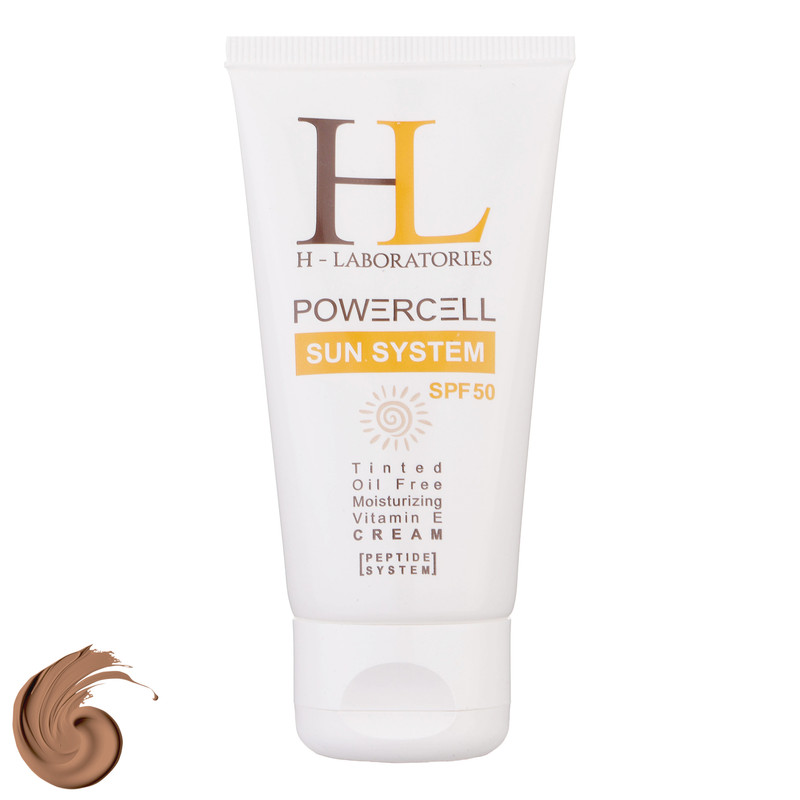 کرم ضدآفتاب رنگی اچ ال مدل SPF50 مناسب انواع پوست، حجم 50 میلیلیتر کرم ضدآفتاب رنگی اچ ال مدل SPF50 مناسب انواع پوست، حجم 50 میلیلیتر