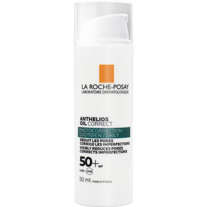 کرم ضد آفتاب بدون رنگ لاروش پوزای SPF 50 مدل ANTHELIOS OIL CORRECT مناسب پوستهای چرب و مختلط حجم 50 میلیلیتر کرم ضد آفتاب بدون رنگ لاروش پوزای SPF 50 مدل ANTHELIOS OIL CORRECT مناسب پوستهای چرب و مختلط حجم 50 میلیلیتر