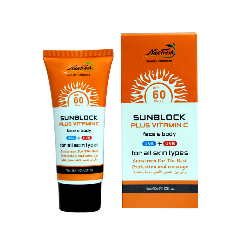 کرم ضد آفتاب بدون رنگ نایس فرش SPF 60 مدل ویتامین C مناسب انواع پوست حجم 60 میلیلیتر کرم ضد آفتاب بدون رنگ نایس فرش SPF 60 مدل ویتامین C مناسب انواع پوست حجم 60 میلیلیتر