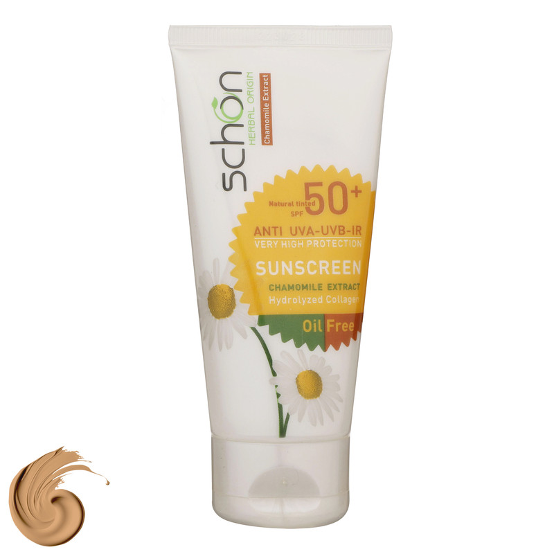 کرم ضدآفتاب رنگی فاقد چربی شون با رنگ طبیعی + SPF50 کرم ضدآفتاب رنگی فاقد چربی شون با رنگ طبیعی + SPF50