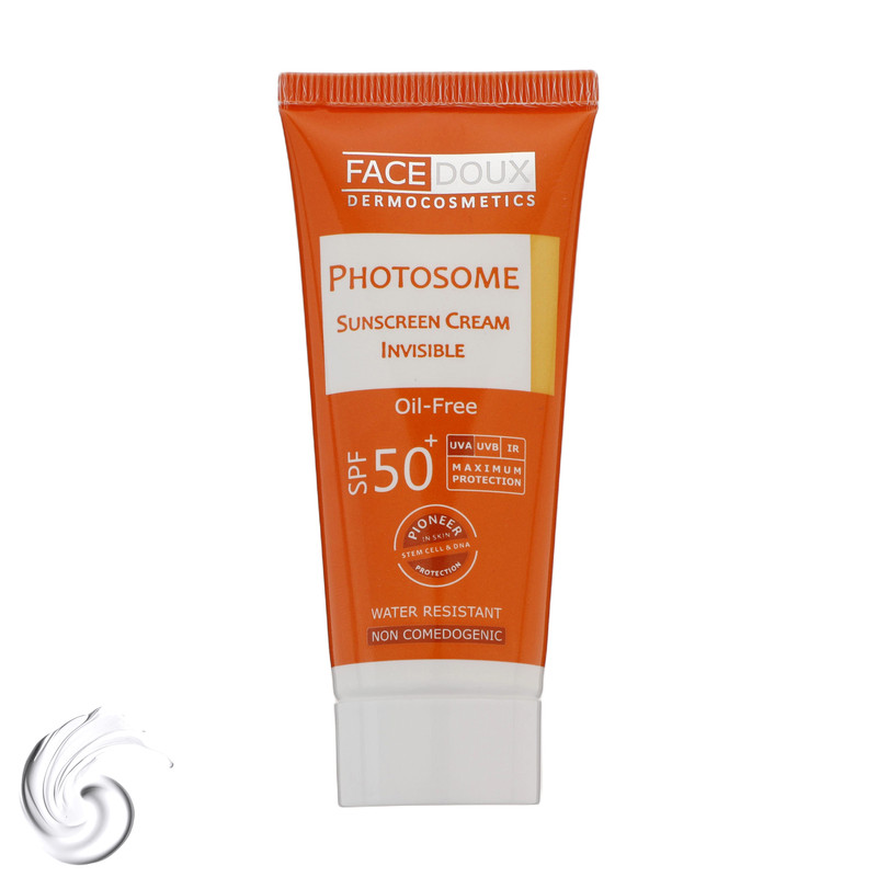 کرم ضد آفتاب بدون رنگ فیس دوکس SPF 50 مدل فوتوزوم محافظ اشعه UVA و UVB، ضد آب مناسب پوست چرب حجم 40 میلیلیتر کرم ضد آفتاب بدون رنگ فیس دوکس SPF 50 مدل فوتوزوم محافظ اشعه UVA و UVB، ضد آب مناسب پوست چرب حجم 40 میلیلیتر