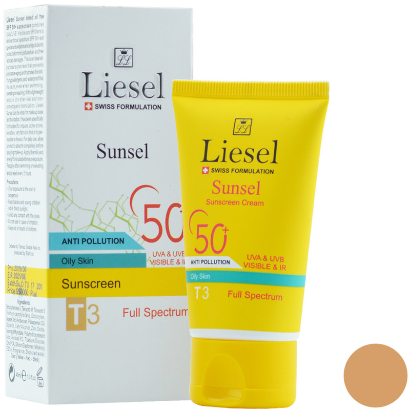 کرم ضد آفتاب لایسل مدل 520 T3 Sunsel حجم 40 میلی لیتر کرم ضد آفتاب لایسل مدل 520 T3 Sunsel حجم 40 میلی لیتر