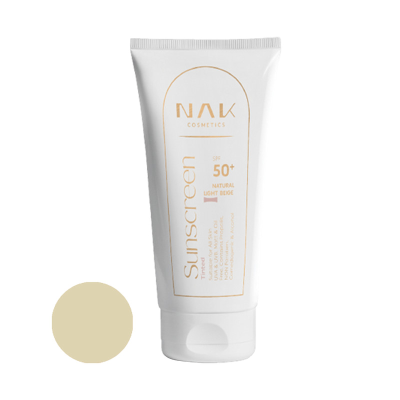 کرم ضد آفتاب رنگی ناک +SPF 50 مدل ضد آب L مناسب انواع پوست حجم 40 میلیلیتر کرم ضد آفتاب رنگی ناک +SPF 50 مدل ضد آب L مناسب انواع پوست حجم 40 میلیلیتر