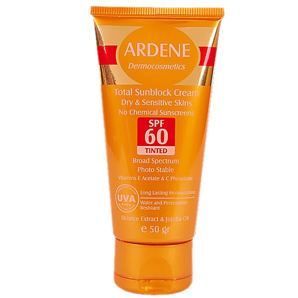 کرم ضد آفتاب رنگی آردن SPF60 مقدار 50 گرم کرم ضد آفتاب رنگی آردن SPF60 مقدار 50 گرم