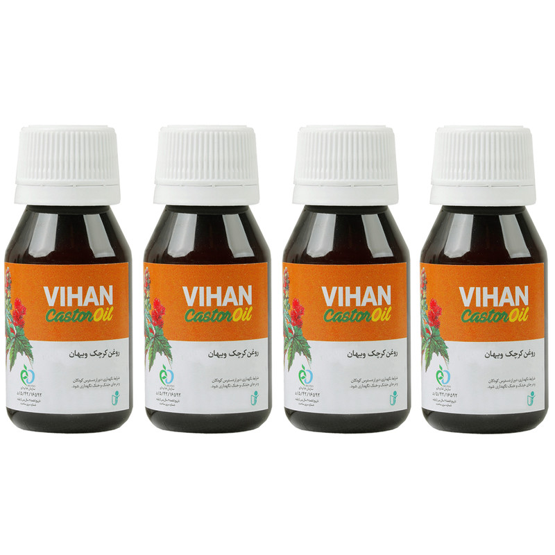 روغن کرچک ویهان کد 24301 حجم 40 میلی لیتر مجموعه 4 عددی روغن کرچک ویهان کد 24301 حجم 40 میلی لیتر مجموعه 4 عددی