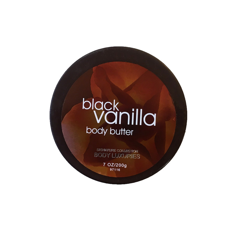 کره بدن بادی لاکچری مدل black vanilla وزن 200 گرم کره بدن بادی لاکچری مدل black vanilla وزن 200 گرم