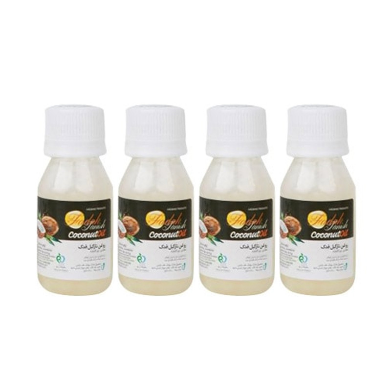 روغن نارگیل فدک تانیش مدل C4 حجم 50 میلی لیتر مجموعه 4 عددی روغن نارگیل فدک تانیش مدل C4 حجم 50 میلی لیتر مجموعه 4 عددی