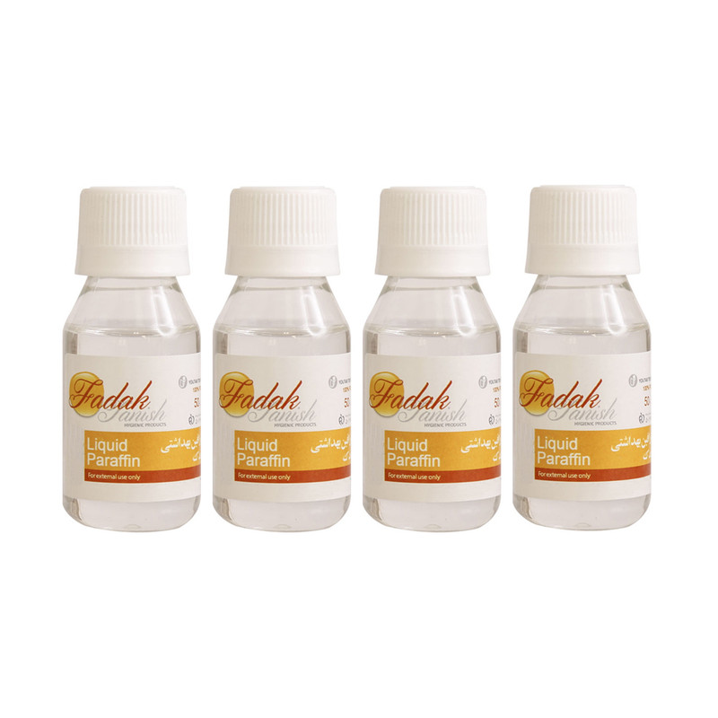 روغن پارافین فدک تانیش مدل p4 حجم 50 میلی لیتر مجموعه 4 عددی روغن پارافین فدک تانیش مدل p4 حجم 50 میلی لیتر مجموعه 4 عددی