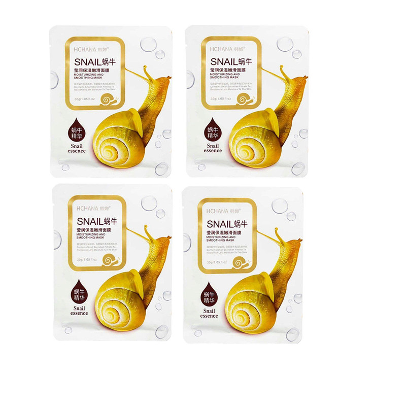 ماسک صورت هاچانا مدل snail وزن 25 گرم بسته 4 عددی ماسک صورت هاچانا مدل snail وزن 25 گرم بسته 4 عددی