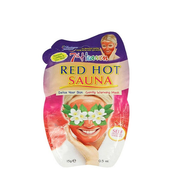 ماسک صورت سون هیون مدل red hot sauna وزن 15 گرم ماسک صورت سون هیون مدل red hot sauna وزن 15 گرم