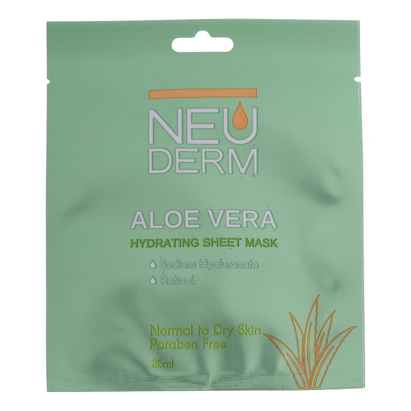 ماسک صورت نئودرم مدل Aloevera حجم 25 میلی لیتر ماسک صورت نئودرم مدل Aloevera حجم 25 میلی لیتر