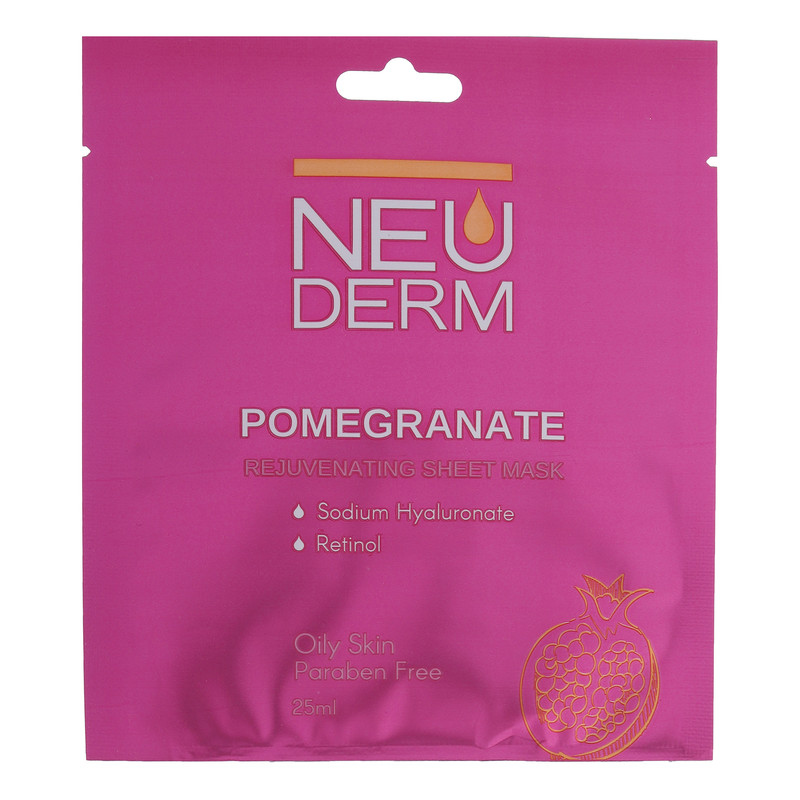 ماسک صورت نئودرم مدل Pomegranate حجم 25 میلی لیتر ماسک صورت نئودرم مدل Pomegranate حجم 25 میلی لیتر
